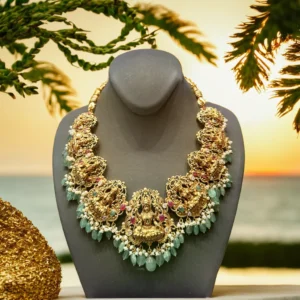 Antique Gold Neckles with Pearls