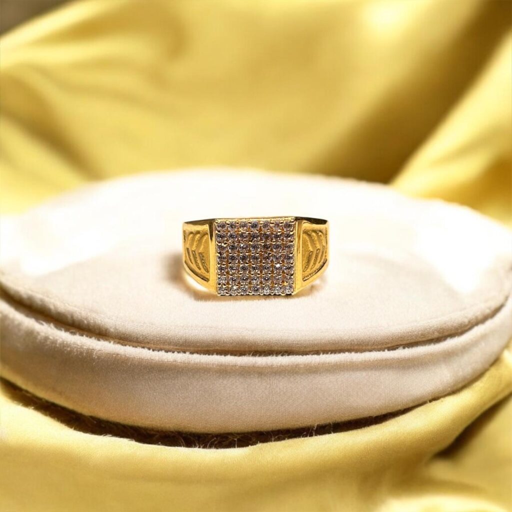 Gold Ring with Stones