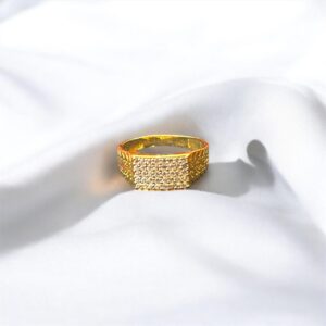 Gold Ring with Stones - Men