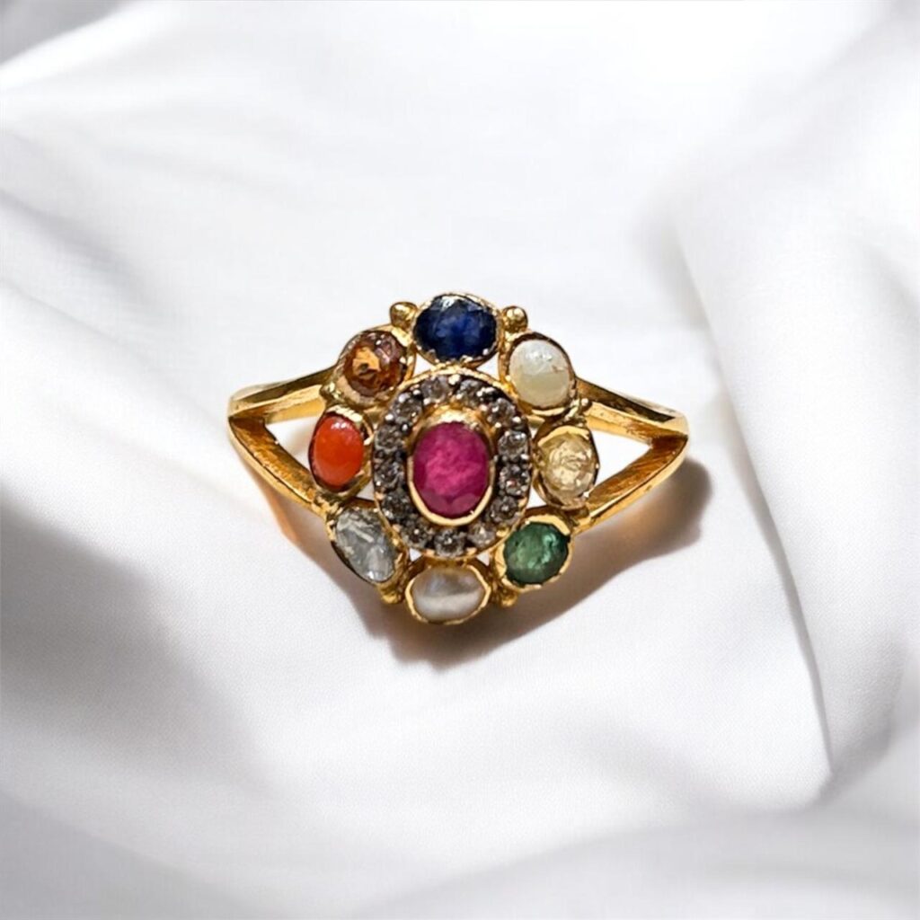 Navarathna Gold Ring - Women